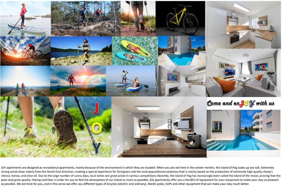 Joy 1 Apartment Novalja Zewnętrze zdjęcie